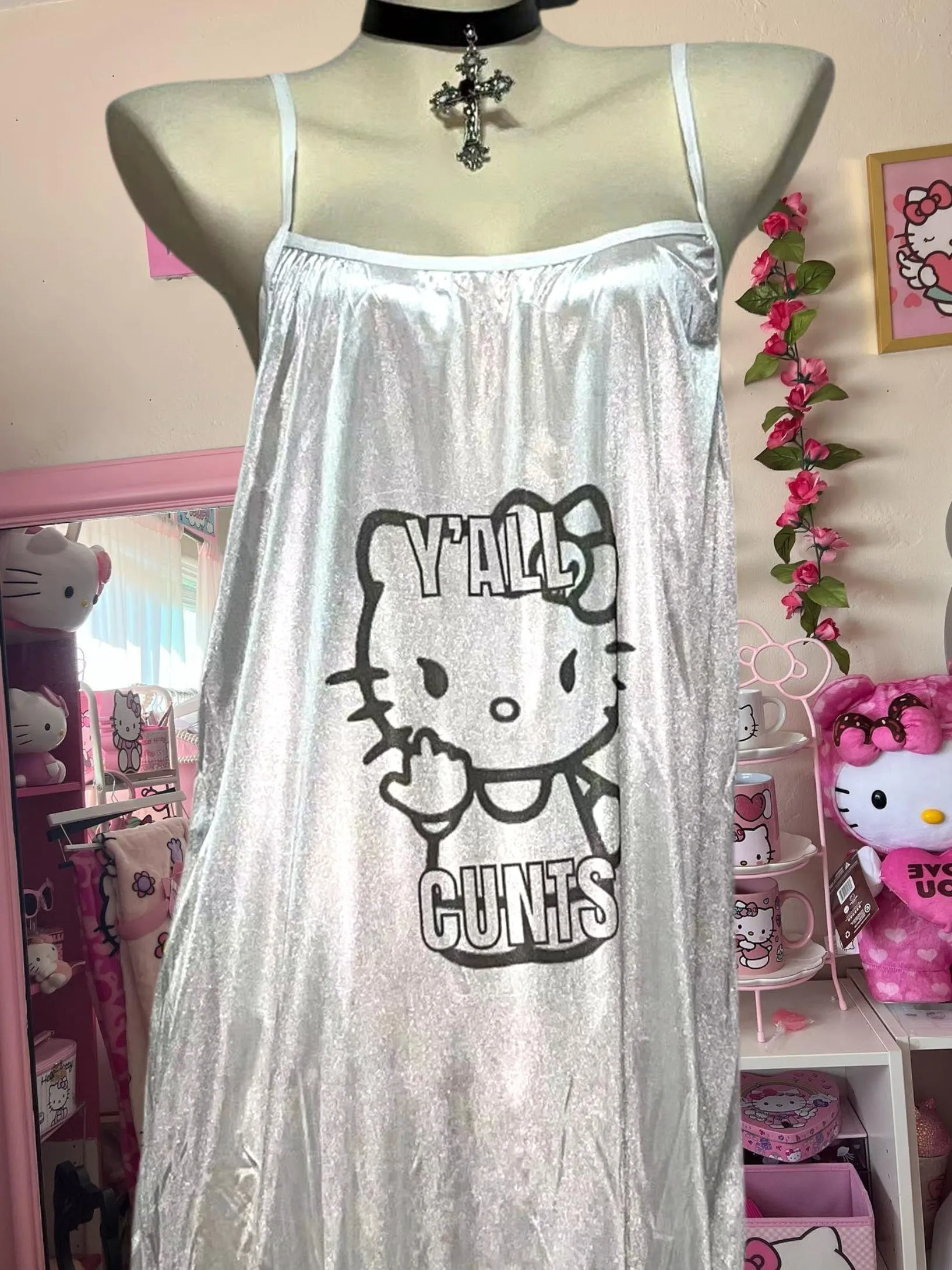Y2K Pink Nightgown UB99404