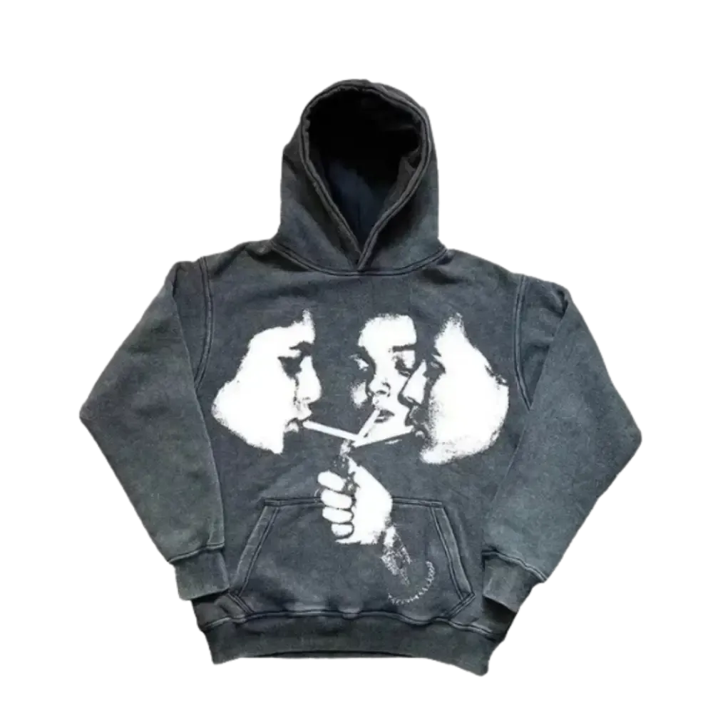 Y2K Smoking Hoodie for Urban Fashion Lovers