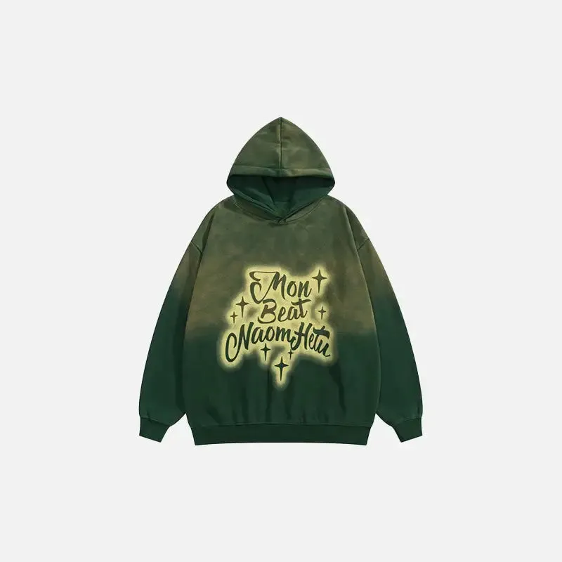 Y2K Streetwear Star Washed Loose Fit Hoodie for Comfort and Style