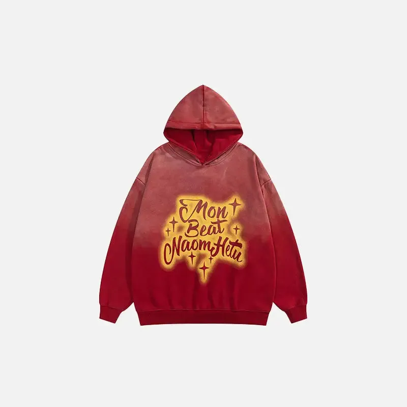 Y2K Streetwear Star Washed Loose Fit Hoodie for Comfort and Style