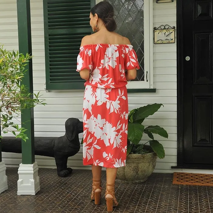 Zara Midi Dress - Red