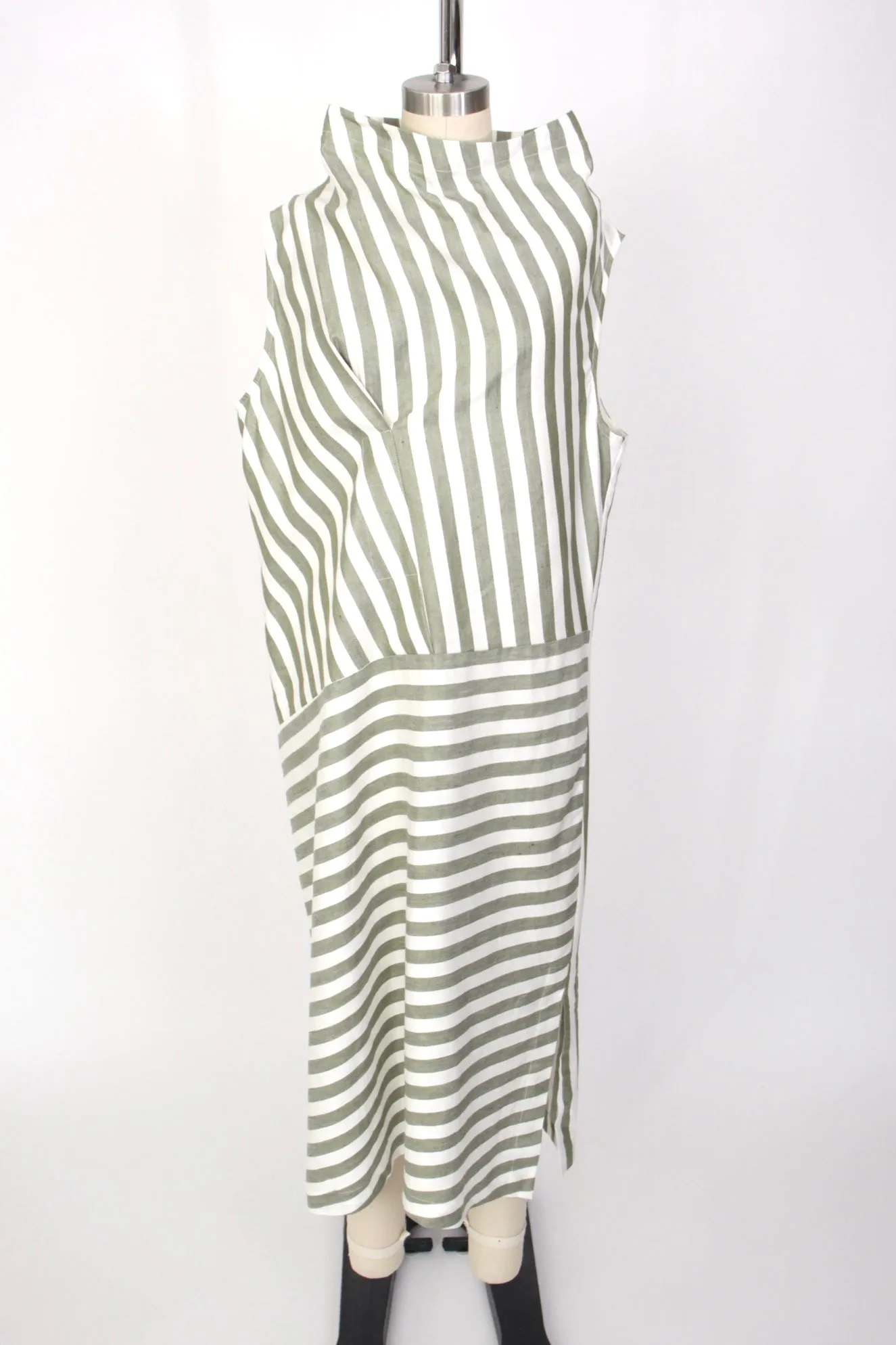 Zero   Maria Cornejo Asymmetrical Stripe Dress