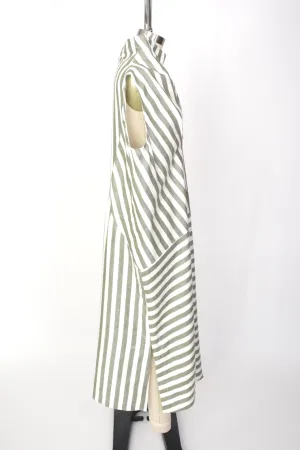 Zero   Maria Cornejo Asymmetrical Stripe Dress